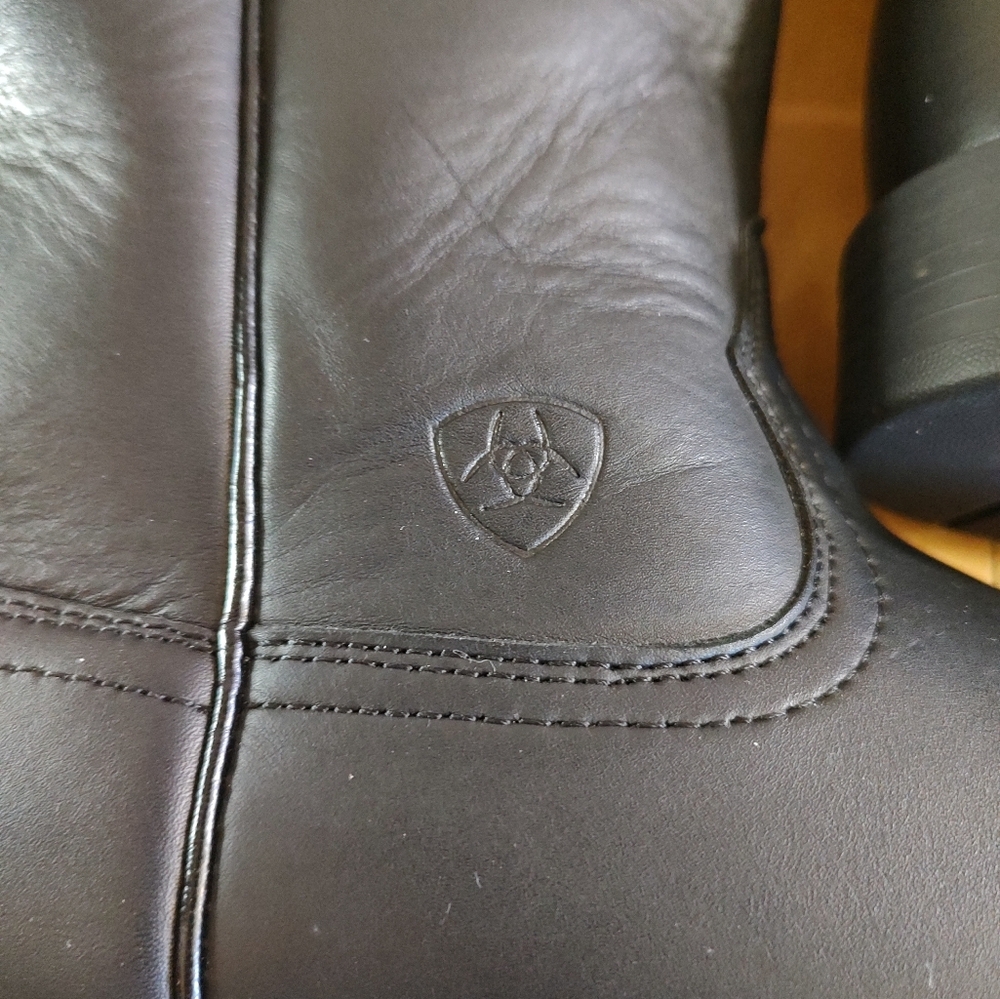 Ariat Men's Black Heritage Roper Western Boots - Picture 4 of 10